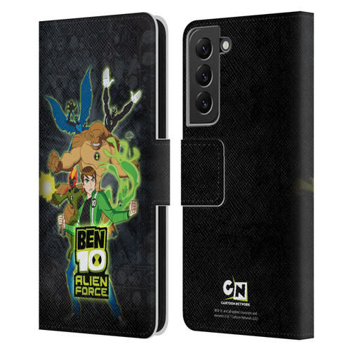 Ben 10: Alien Force Graphics Character Art Leather Book Wallet Case Cover For Samsung Galaxy S22+ 5G