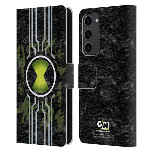 Ben 10: Alien Force Graphics Omnitrix Leather Book Wallet Case Cover For Samsung Galaxy S23+ 5G