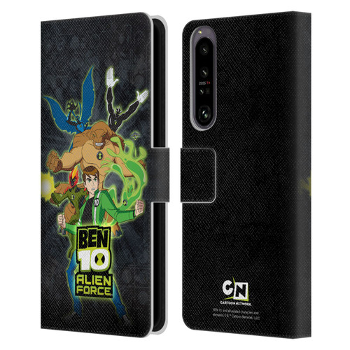 Ben 10: Alien Force Graphics Character Art Leather Book Wallet Case Cover For Sony Xperia 1 IV