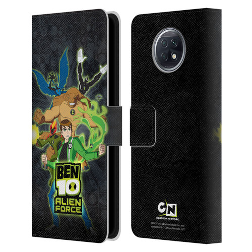 Ben 10: Alien Force Graphics Character Art Leather Book Wallet Case Cover For Xiaomi Redmi Note 9T 5G