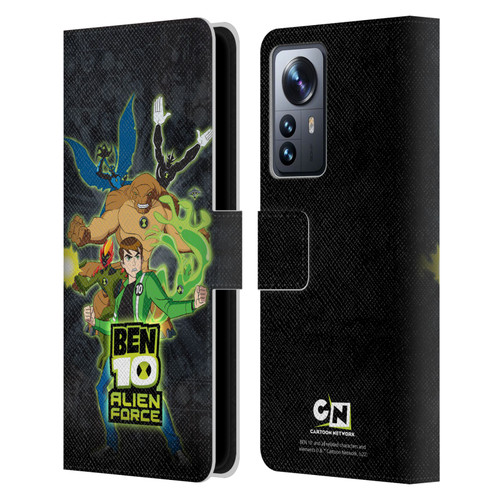 Ben 10: Alien Force Graphics Character Art Leather Book Wallet Case Cover For Xiaomi 12 Pro