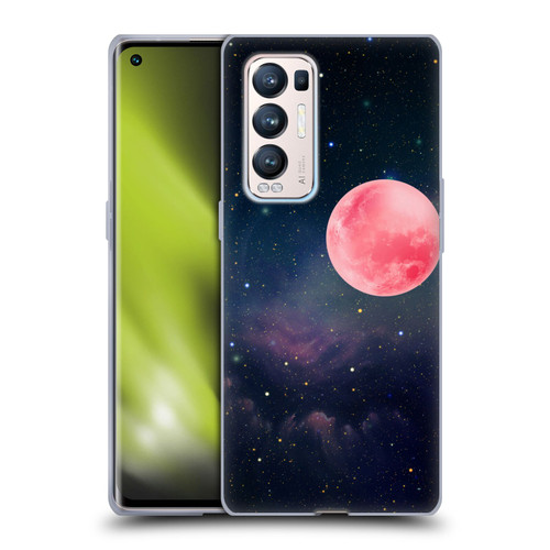 Cosmo18 Space Pink Moon Soft Gel Case for OPPO Find X3 Neo / Reno5 Pro+ 5G