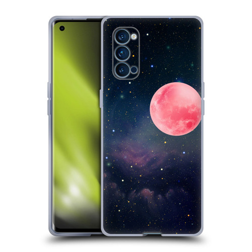 Cosmo18 Space Pink Moon Soft Gel Case for OPPO Reno 4 Pro 5G