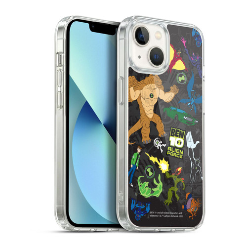 Ben 10: Alien Force Graphics Character Art Soft Gel Case for Apple iPhone 13
