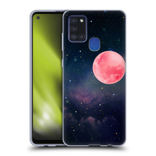 Cosmo18 Space Pink Moon Soft Gel Case for Samsung Galaxy A21s (2020)