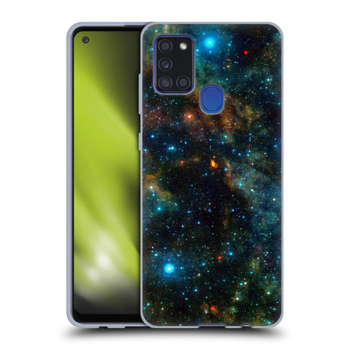 Cosmo18 Space Star Formation Soft Gel Case for Samsung Galaxy A21s (2020)
