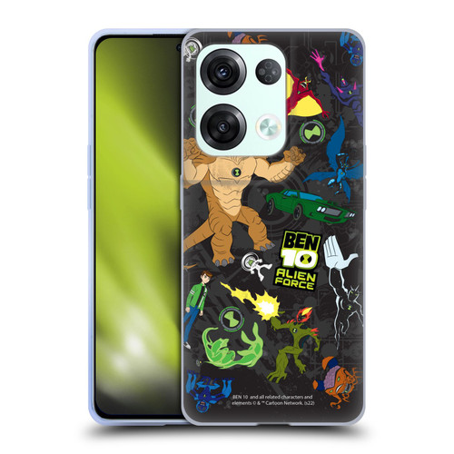 Ben 10: Alien Force Graphics Character Art Soft Gel Case for OPPO Reno8 Pro