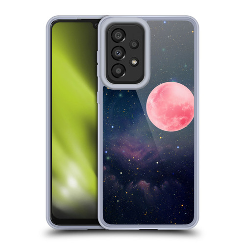 Cosmo18 Space Pink Moon Soft Gel Case for Samsung Galaxy A33 5G (2022)