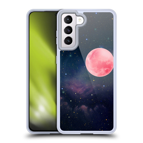 Cosmo18 Space Pink Moon Soft Gel Case for Samsung Galaxy S21 5G