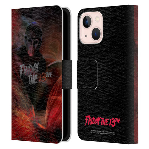 Friday the 13th Part III Key Art Poster Leather Book Wallet Case Cover For Apple iPhone 13 Mini