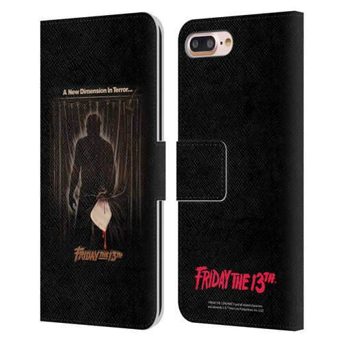 Friday the 13th Part III Key Art Poster 3 Leather Book Wallet Case Cover For Apple iPhone 7 Plus / iPhone 8 Plus