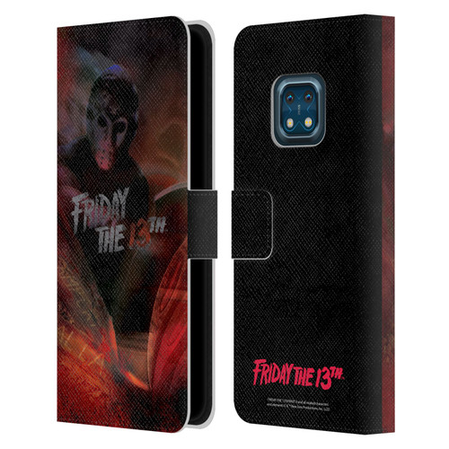 Friday the 13th Part III Key Art Poster Leather Book Wallet Case Cover For Nokia XR20