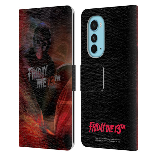 Friday the 13th Part III Key Art Poster Leather Book Wallet Case Cover For Motorola Edge (2022)