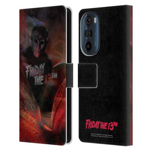 Friday the 13th Part III Key Art Poster Leather Book Wallet Case Cover For Motorola Edge 30