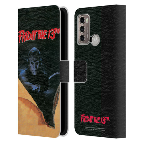 Friday the 13th Part III Key Art Poster 2 Leather Book Wallet Case Cover For Motorola Moto G60 / Moto G40 Fusion