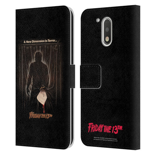 Friday the 13th Part III Key Art Poster 3 Leather Book Wallet Case Cover For Motorola Moto G41