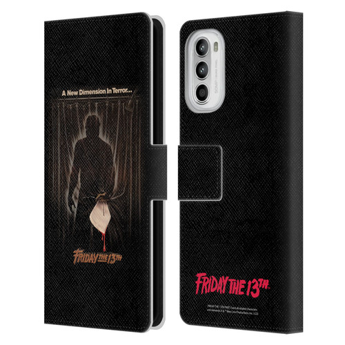 Friday the 13th Part III Key Art Poster 3 Leather Book Wallet Case Cover For Motorola Moto G52