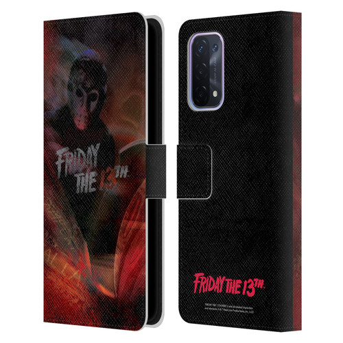 Friday the 13th Part III Key Art Poster Leather Book Wallet Case Cover For OPPO A54 5G