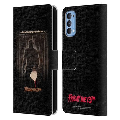 Friday the 13th Part III Key Art Poster 3 Leather Book Wallet Case Cover For OPPO Reno 4 5G