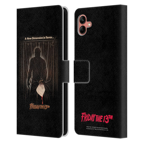 Friday the 13th Part III Key Art Poster 3 Leather Book Wallet Case Cover For Samsung Galaxy A04 (2022)
