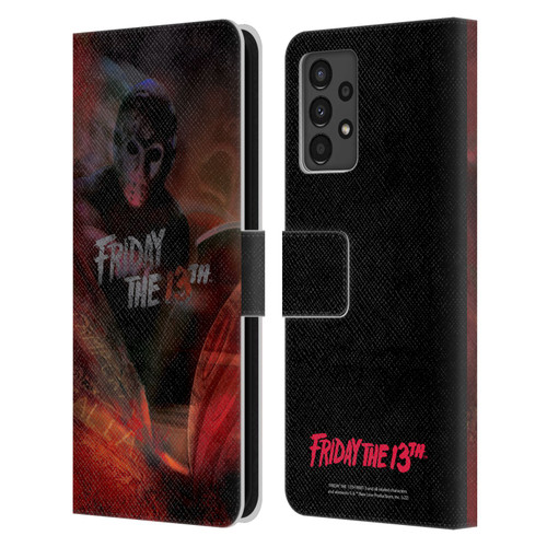 Friday the 13th Part III Key Art Poster Leather Book Wallet Case Cover For Samsung Galaxy A13 (2022)