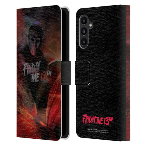 Friday the 13th Part III Key Art Poster Leather Book Wallet Case Cover For Samsung Galaxy A13 5G (2021)