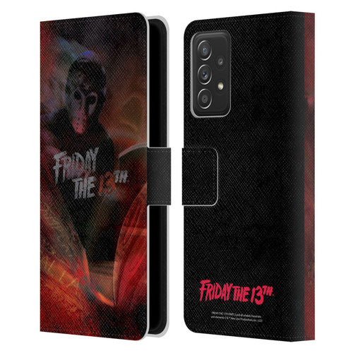 Friday the 13th Part III Key Art Poster Leather Book Wallet Case Cover For Samsung Galaxy A53 5G (2022)