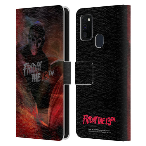 Friday the 13th Part III Key Art Poster Leather Book Wallet Case Cover For Samsung Galaxy M30s (2019)/M21 (2020)