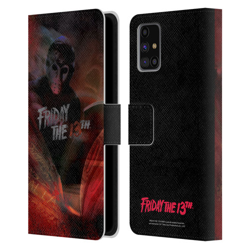 Friday the 13th Part III Key Art Poster Leather Book Wallet Case Cover For Samsung Galaxy M31s (2020)