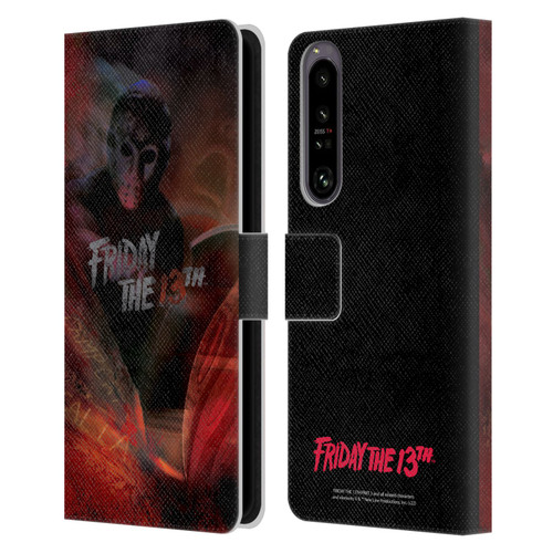 Friday the 13th Part III Key Art Poster Leather Book Wallet Case Cover For Sony Xperia 1 IV