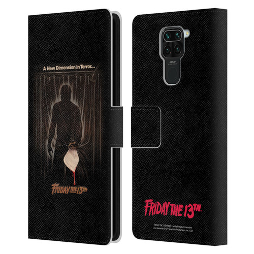 Friday the 13th Part III Key Art Poster 3 Leather Book Wallet Case Cover For Xiaomi Redmi Note 9 / Redmi 10X 4G