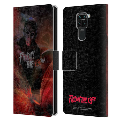 Friday the 13th Part III Key Art Poster Leather Book Wallet Case Cover For Xiaomi Redmi Note 9 / Redmi 10X 4G
