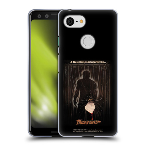 Friday the 13th Part III Key Art Poster 3 Soft Gel Case for Google Pixel 3
