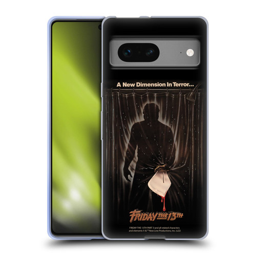Friday the 13th Part III Key Art Poster 3 Soft Gel Case for Google Pixel 7