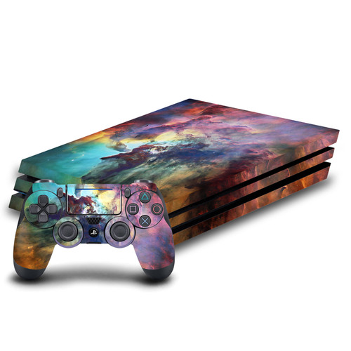 Cosmo18 Art Mix Lagoon Nebula Vinyl Sticker Skin Decal Cover for Sony PS4 Pro Bundle