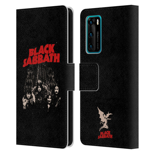 Black Sabbath Key Art Red Logo Leather Book Wallet Case Cover For Huawei P40 5G