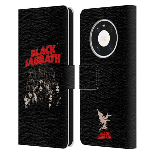 Black Sabbath Key Art Red Logo Leather Book Wallet Case Cover For Huawei Mate 40 Pro 5G