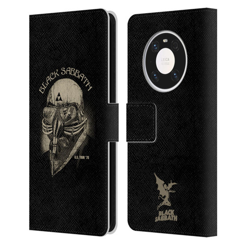 Black Sabbath Key Art US Tour 78 Leather Book Wallet Case Cover For Huawei Mate 40 Pro 5G
