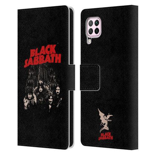 Black Sabbath Key Art Red Logo Leather Book Wallet Case Cover For Huawei Nova 6 SE / P40 Lite