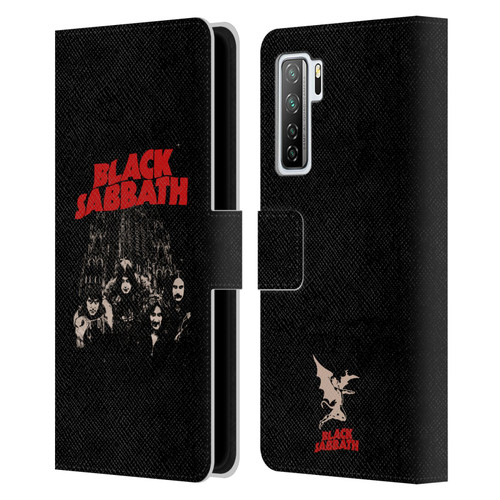 Black Sabbath Key Art Red Logo Leather Book Wallet Case Cover For Huawei Nova 7 SE/P40 Lite 5G