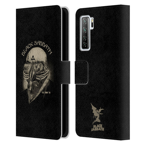 Black Sabbath Key Art US Tour 78 Leather Book Wallet Case Cover For Huawei Nova 7 SE/P40 Lite 5G