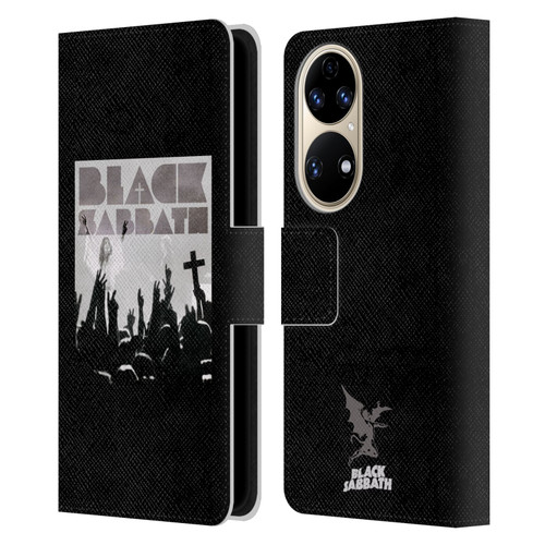 Black Sabbath Key Art Victory Leather Book Wallet Case Cover For Huawei P50