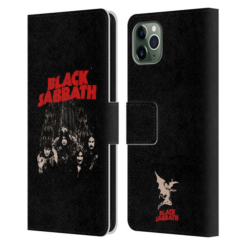 Black Sabbath Key Art Red Logo Leather Book Wallet Case Cover For Apple iPhone 11 Pro Max