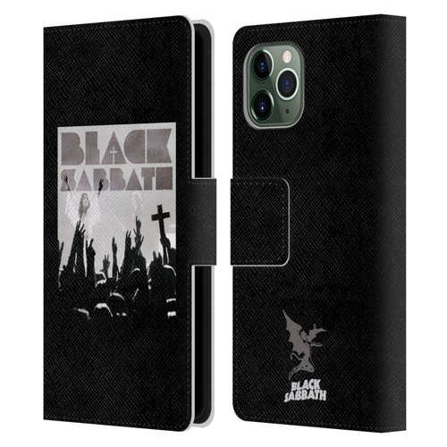 Black Sabbath Key Art Victory Leather Book Wallet Case Cover For Apple iPhone 11 Pro