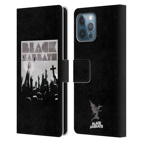 Black Sabbath Key Art Victory Leather Book Wallet Case Cover For Apple iPhone 12 Pro Max