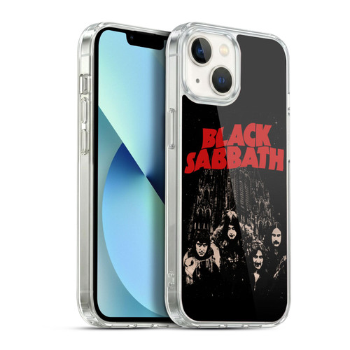 Black Sabbath Key Art Red Logo Soft Gel Case for Apple iPhone 13