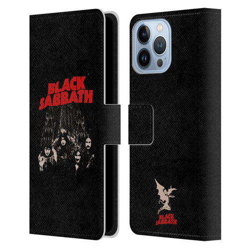 Black Sabbath Key Art Red Logo Leather Book Wallet Case Cover For Apple iPhone 13 Pro Max