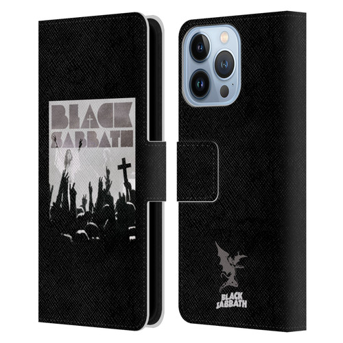 Black Sabbath Key Art Victory Leather Book Wallet Case Cover For Apple iPhone 13 Pro