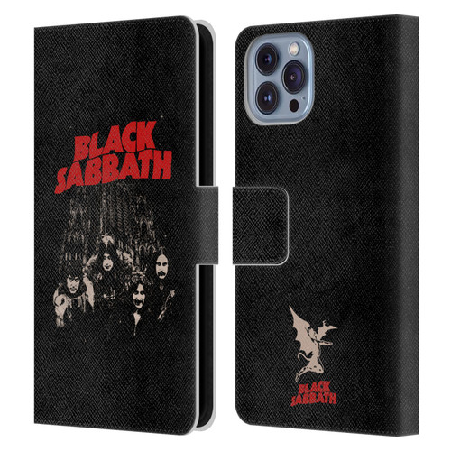 Black Sabbath Key Art Red Logo Leather Book Wallet Case Cover For Apple iPhone 14