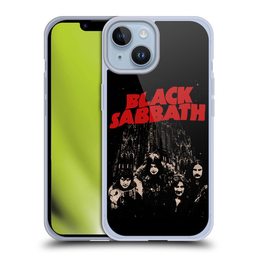 Black Sabbath Key Art Red Logo Soft Gel Case for Apple iPhone 14 Black Sabbath Key Art Red Logo Soft Gel Case for Apple iPhone 14